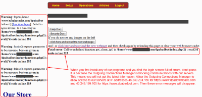 Outgoing Connection Manager blocks ip address