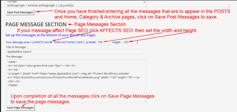 post messages